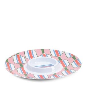 New Godinger Melamine Round Chip & Dip Platter